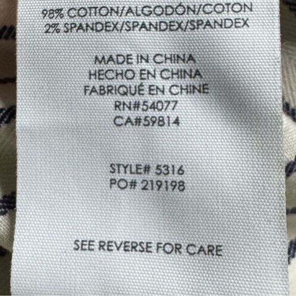 Cabi Striped Tick Tock Cropped Wide Leg Casual Trouser Size 6 - Picture 8 of 8